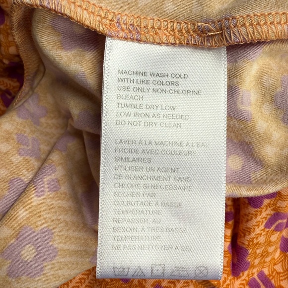 Floral Spaghetti Strap Maxi Dress -‎ Purple and Orange - Picture 4 of 10